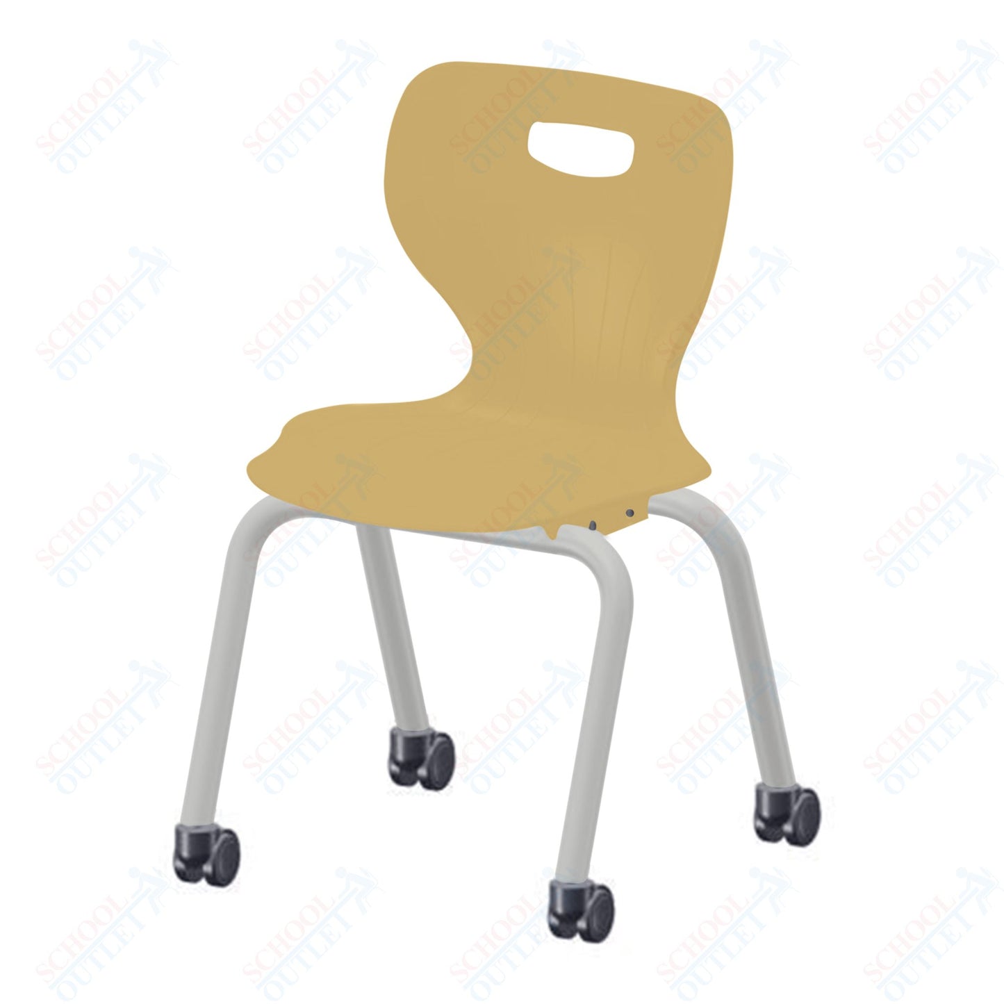 USA Capitol Euroflex 3500 Series 16" Mobile Stackable Chair (3506C)