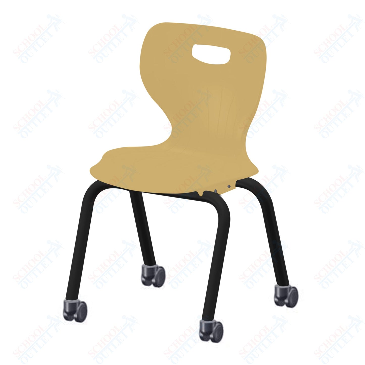 USA Capitol Euroflex 3500 Series 16" Mobile Stackable Chair (3506C)