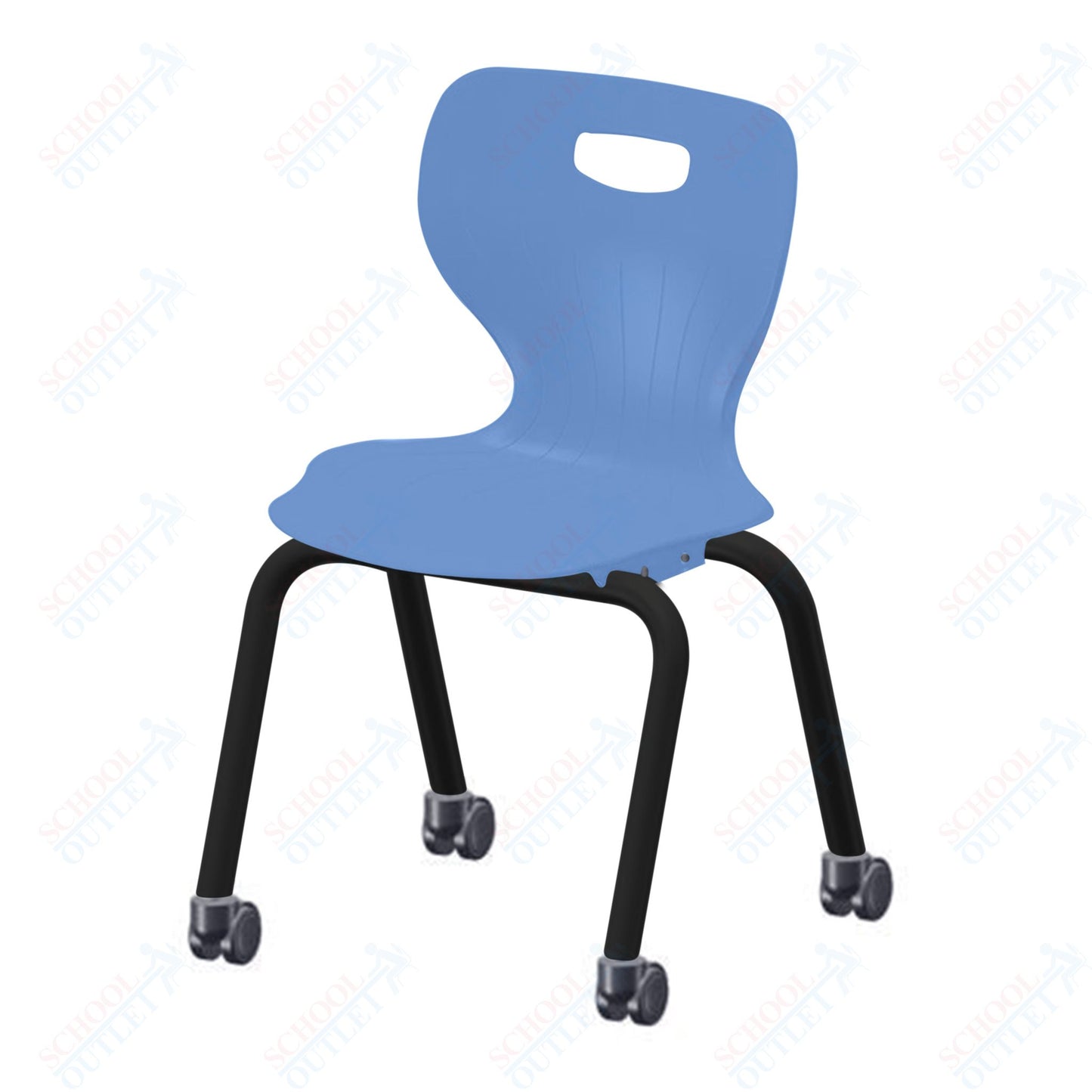 USA Capitol Euroflex 3500 Series 16" Mobile Stackable Chair (3506C)