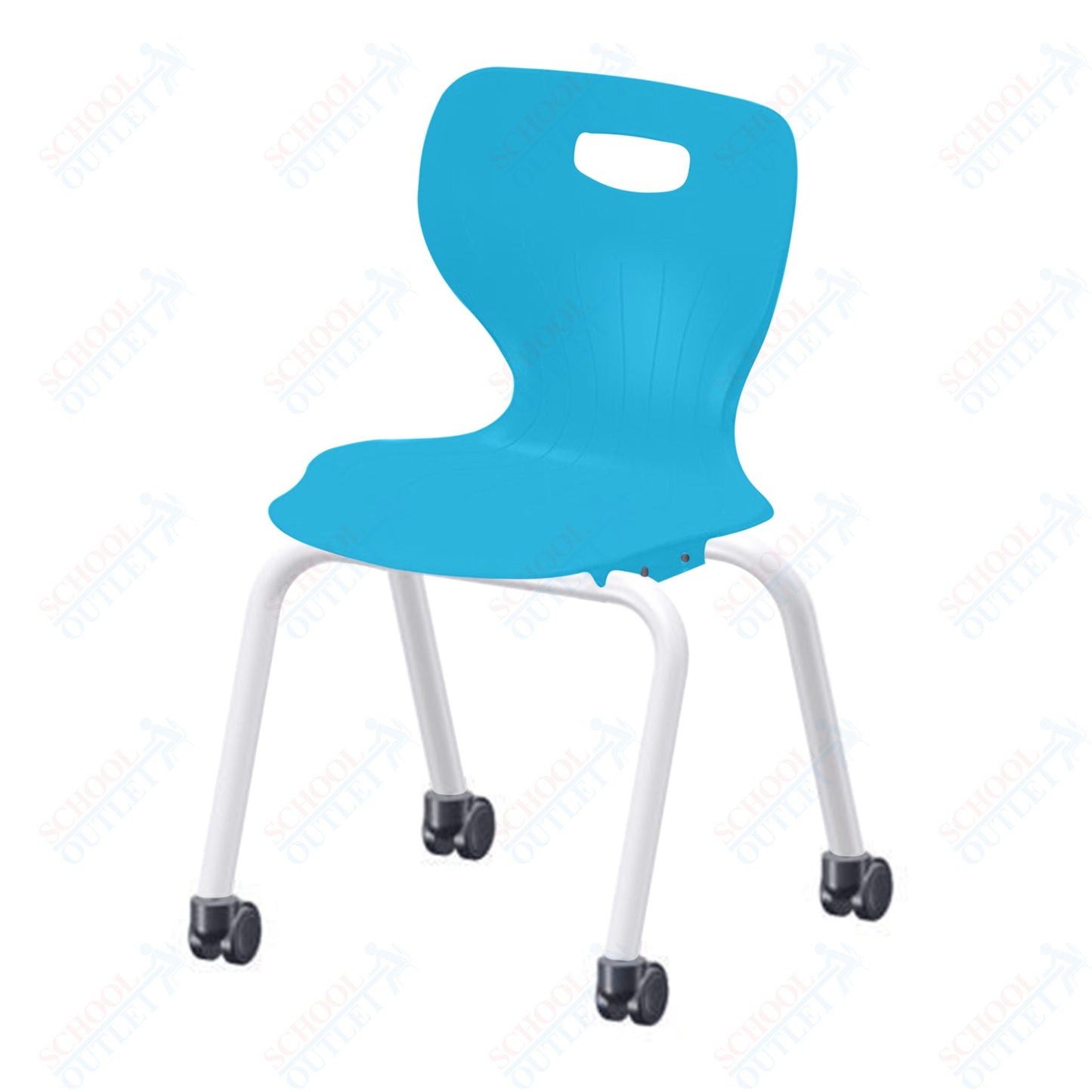 USA Capitol Euroflex 3500 Series 16" Mobile Stackable Chair (3506C)