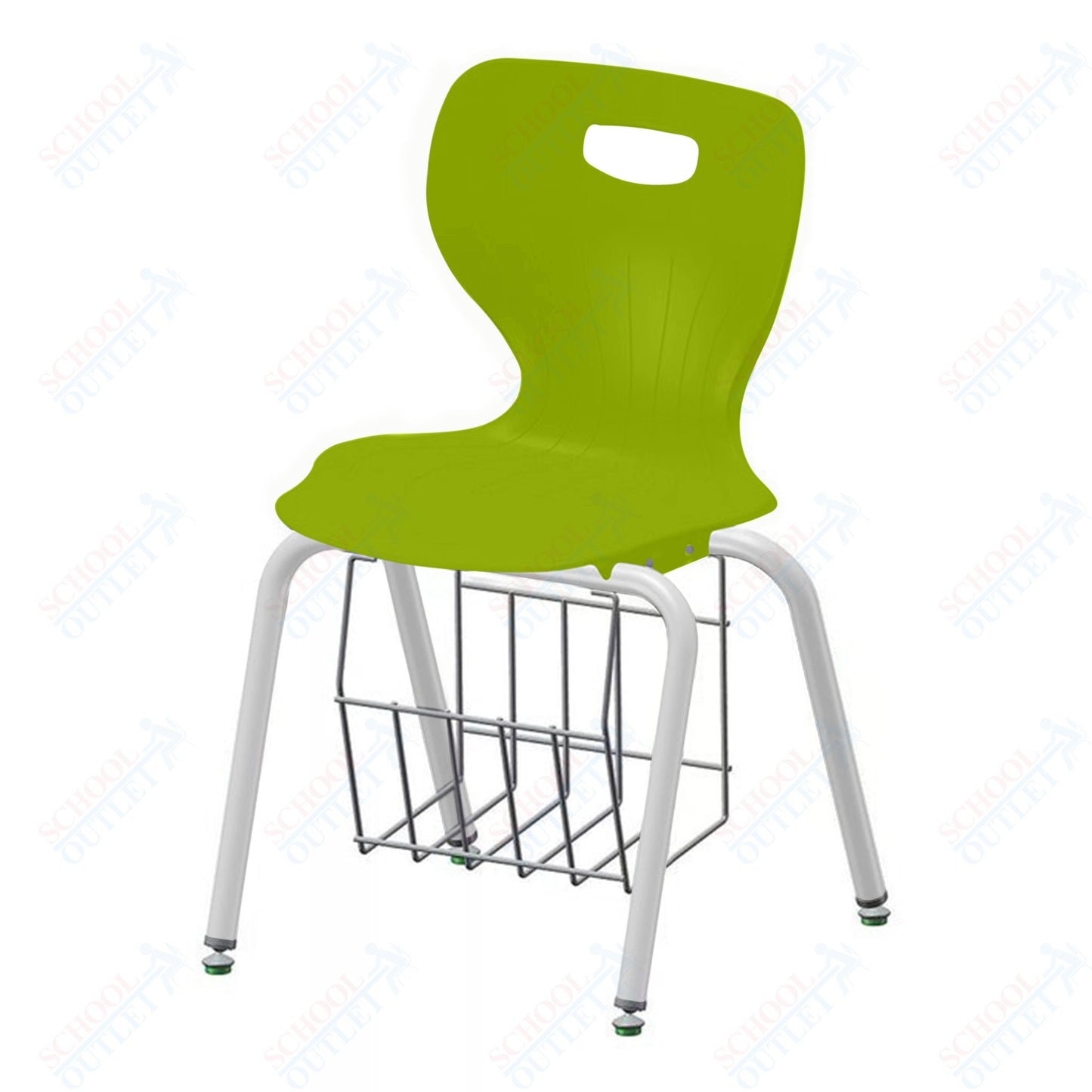 USA Capitol Euroflex 3500 Series 18" Mobile Chair with Book Basket (3518C)