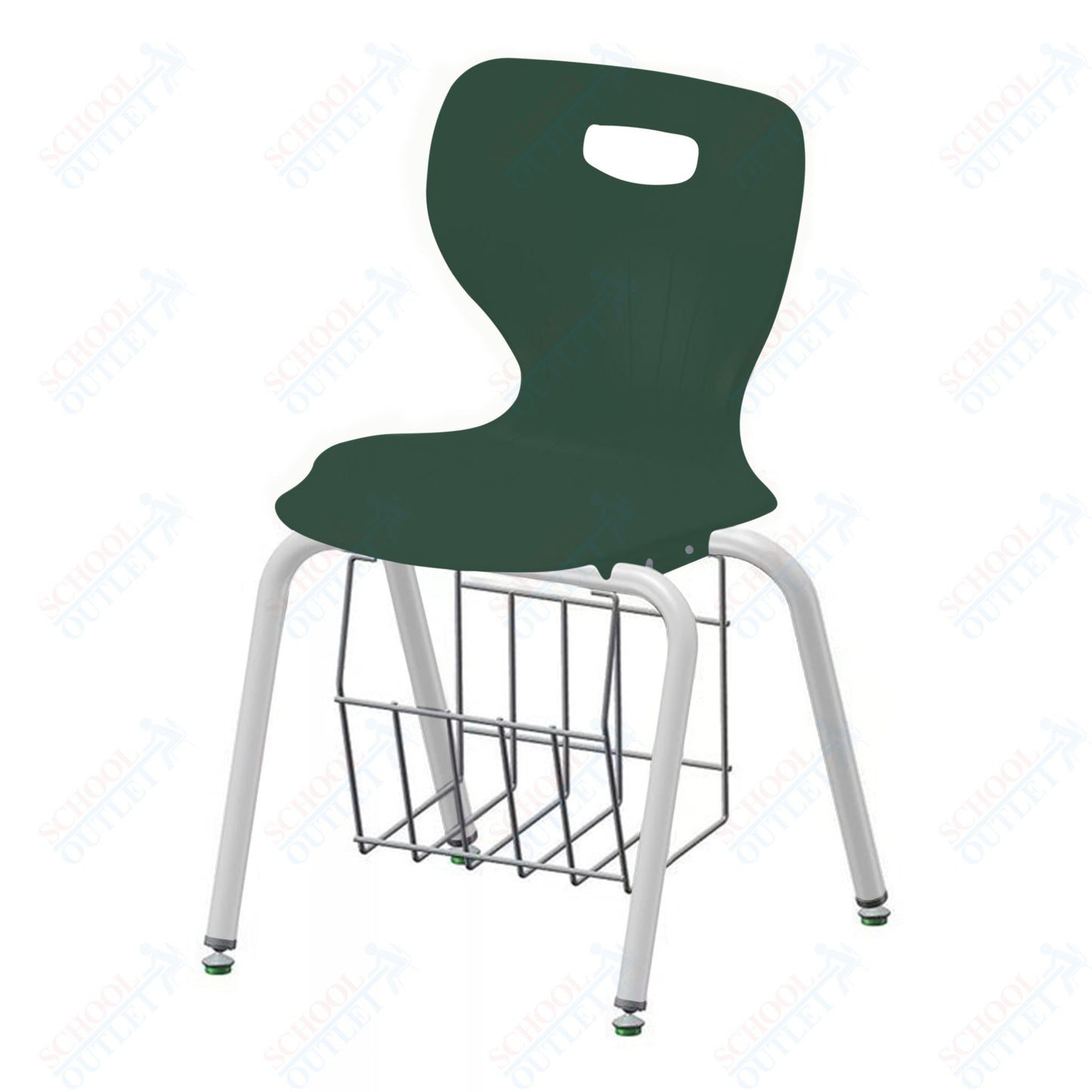 USA Capitol Euroflex 3500 Series 18" Mobile Chair with Book Basket (3518C)