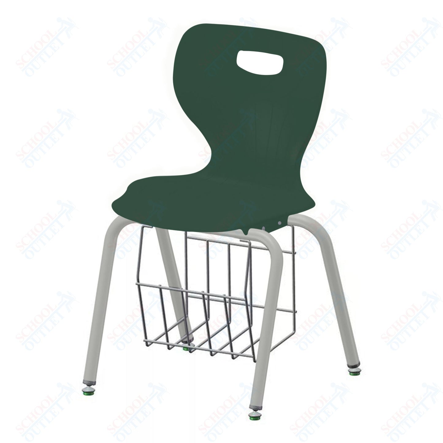 USA Capitol Euroflex 3500 Series 18" Mobile Chair with Book Basket (3518C)