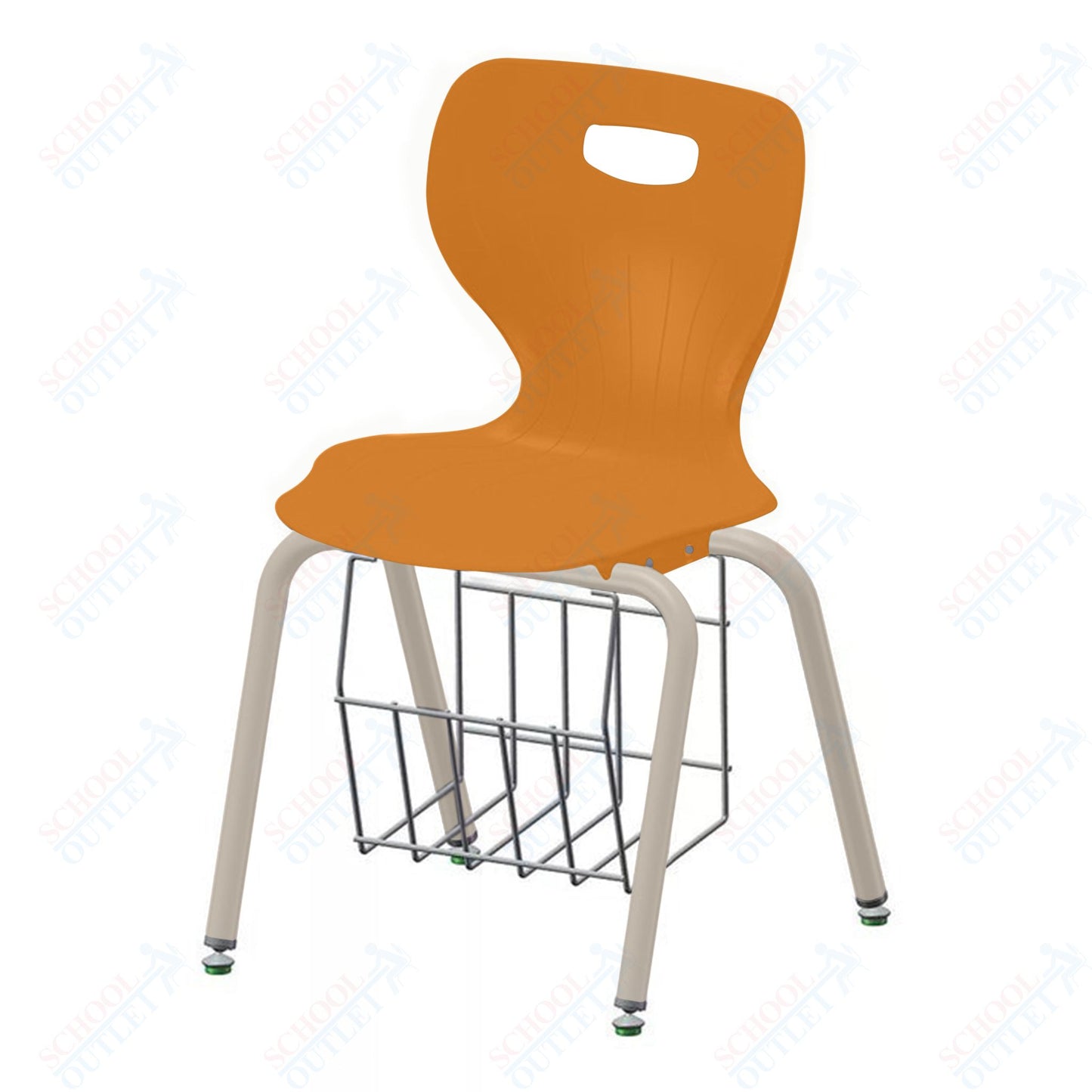 USA Capitol Euroflex 3500 Series 18" Mobile Chair with Book Basket (3518C)