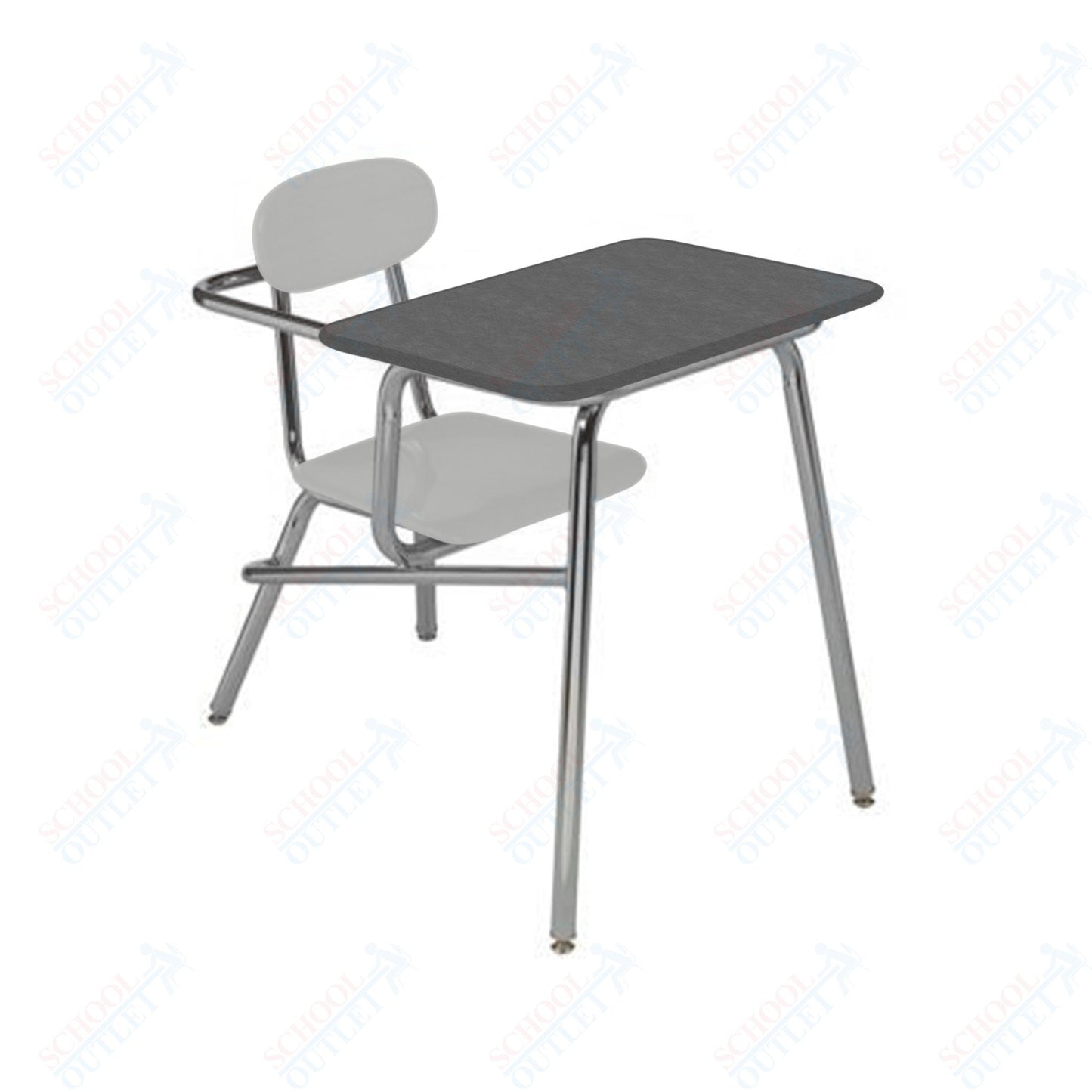 USA Capitol Legacy Combination Chair Desk, 15.5" Height, Hard Plastic Top (905) - SchoolOutlet