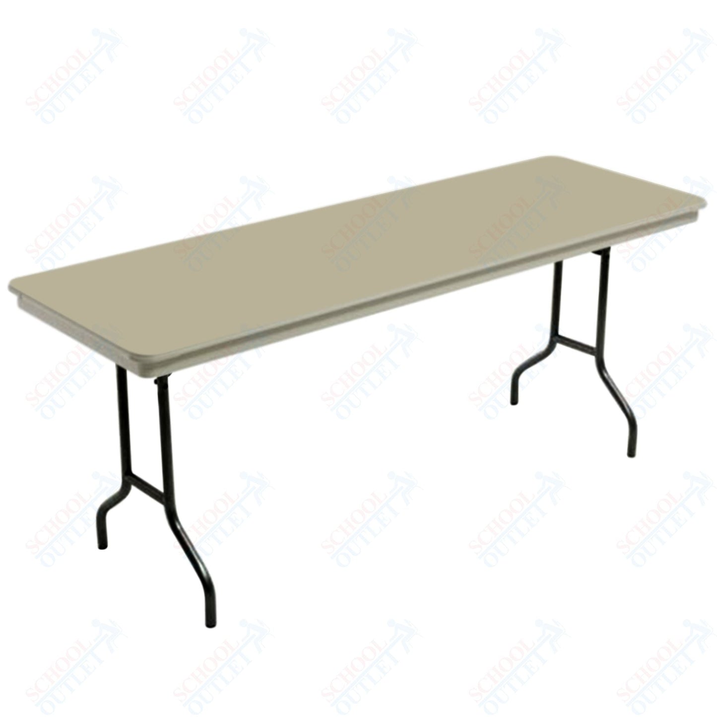 AmTab Dynalite Featherweight Heavy-Duty ABS Plastic Folding Table - Rectangle - 18"W x 60"L x 29"H (AmTab AMT-185DL) - SchoolOutlet