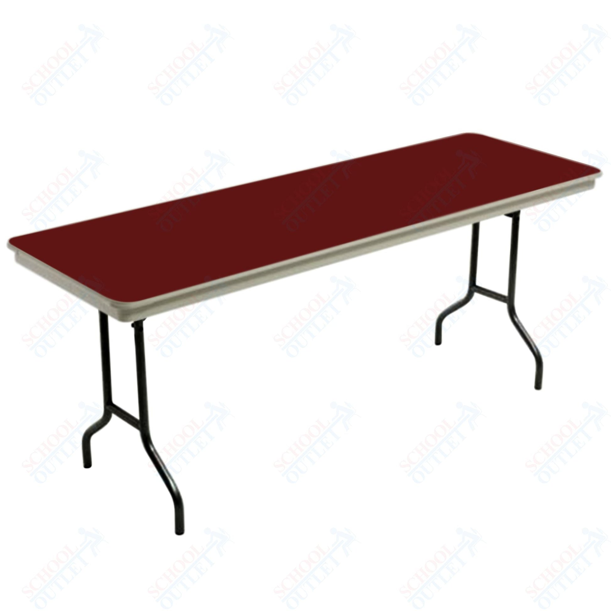 AmTab Dynalite Featherweight Heavy-Duty ABS Plastic Folding Table - Rectangle - 18"W x 60"L x 29"H (AmTab AMT-185DL) - SchoolOutlet