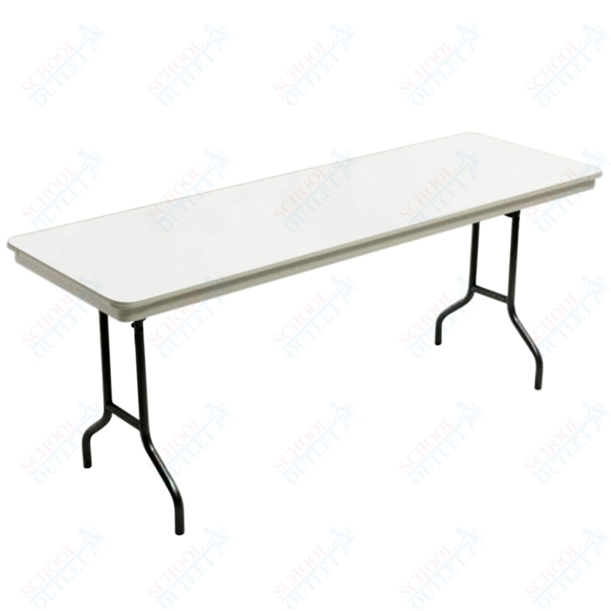 AmTab Dynalite Featherweight Heavy-Duty ABS Plastic Folding Table - Rectangle - 18"W x 60"L x 29"H (AmTab AMT-185DL) - SchoolOutlet