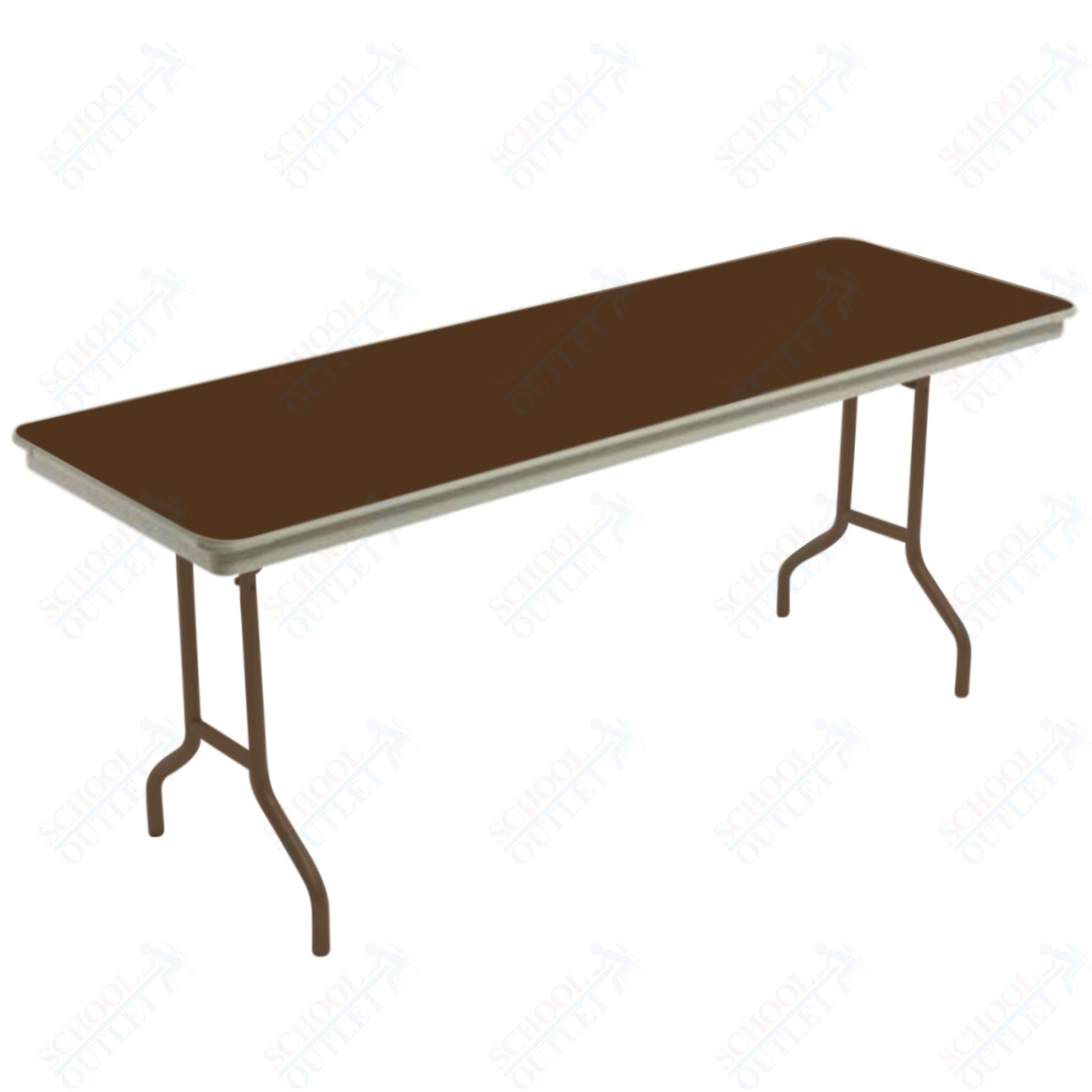 AmTab Dynalite Featherweight Heavy-Duty ABS Plastic Folding Table - Rectangle - 18"W x 60"L x 29"H (AmTab AMT-185DL) - SchoolOutlet