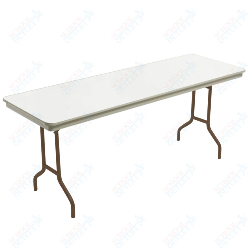 AmTab Dynalite Featherweight Heavy-Duty ABS Plastic Folding Table - Rectangle - 18"W x 60"L x 29"H (AmTab AMT-185DL) - SchoolOutlet