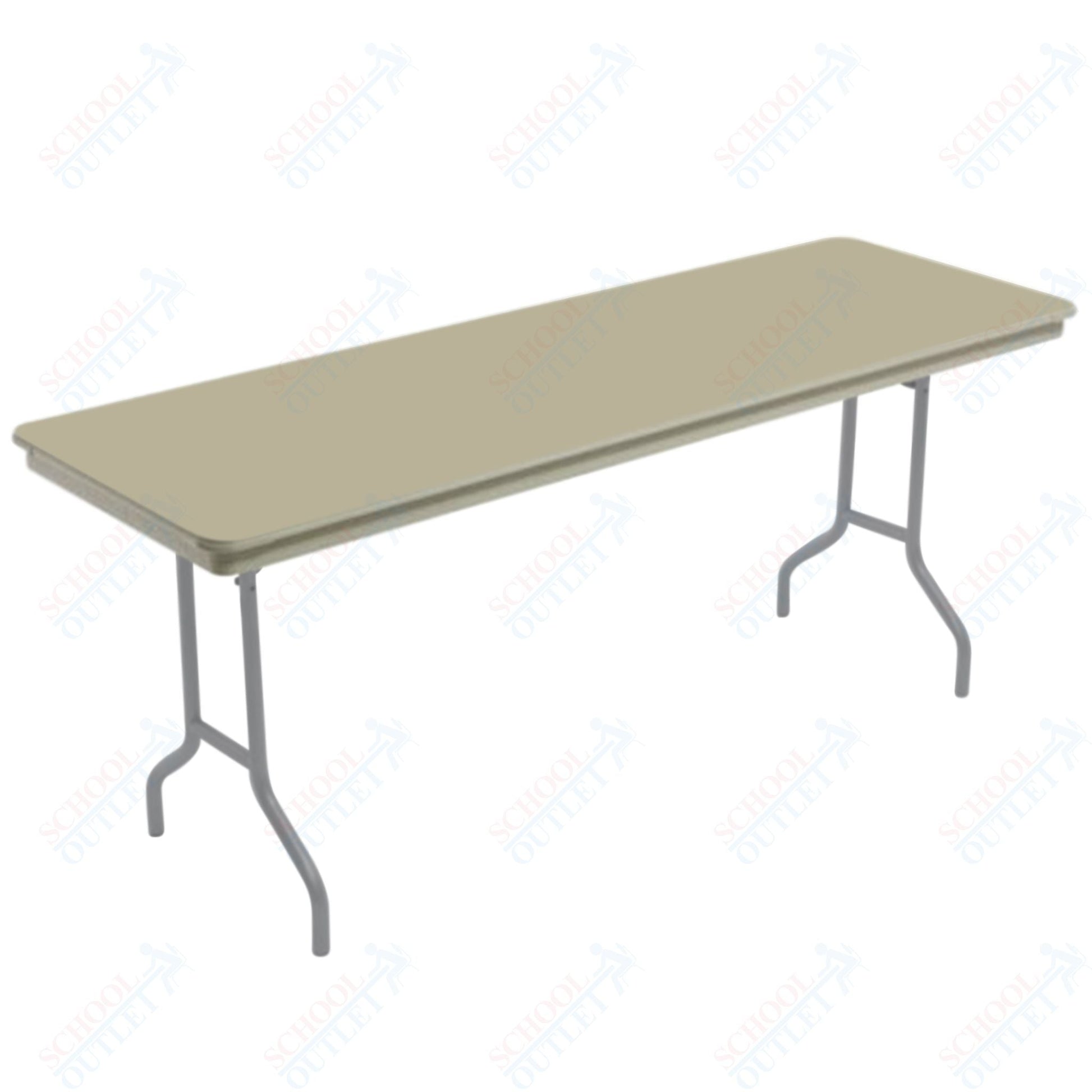 AmTab Dynalite Featherweight Heavy-Duty ABS Plastic Folding Table - Rectangle - 18"W x 60"L x 29"H (AmTab AMT-185DL) - SchoolOutlet