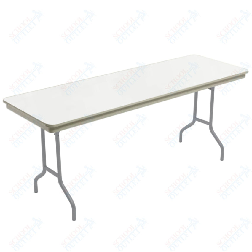 AmTab Dynalite Featherweight Heavy-Duty ABS Plastic Folding Table - Rectangle - 18"W x 60"L x 29"H (AmTab AMT-185DL) - SchoolOutlet