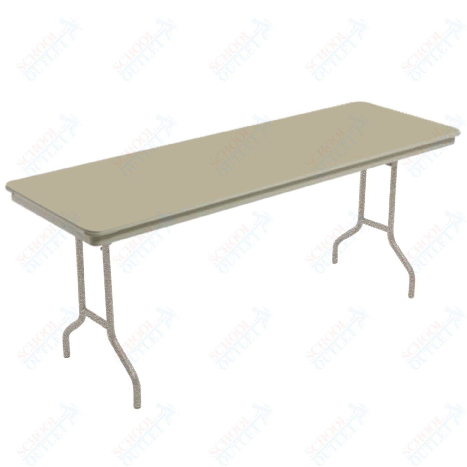 AmTab Dynalite Featherweight Heavy-Duty ABS Plastic Folding Table - Rectangle - 18"W x 60"L x 29"H (AmTab AMT-185DL) - SchoolOutlet