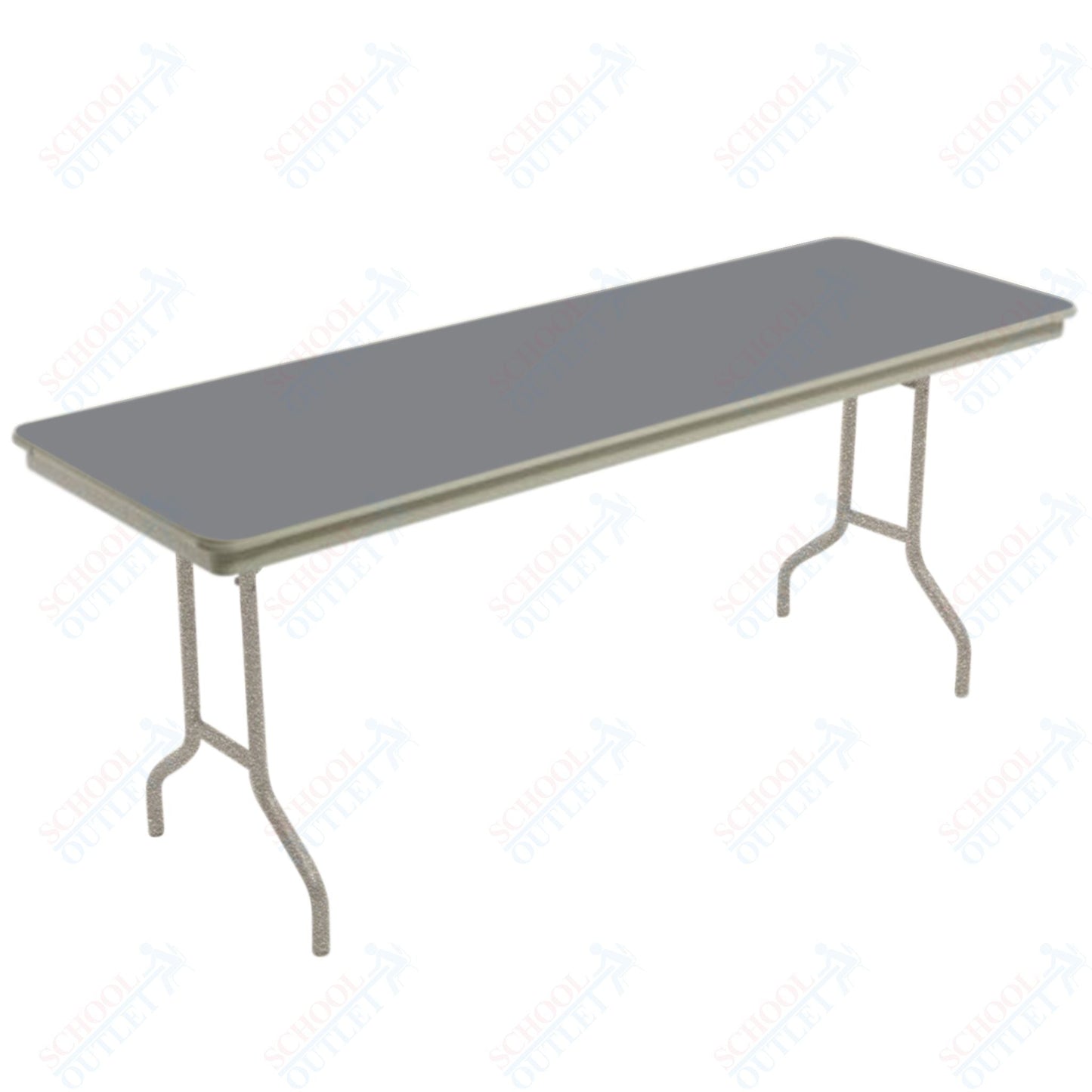 AmTab Dynalite Featherweight Heavy-Duty ABS Plastic Folding Table - Rectangle - 18"W x 60"L x 29"H (AmTab AMT-185DL) - SchoolOutlet