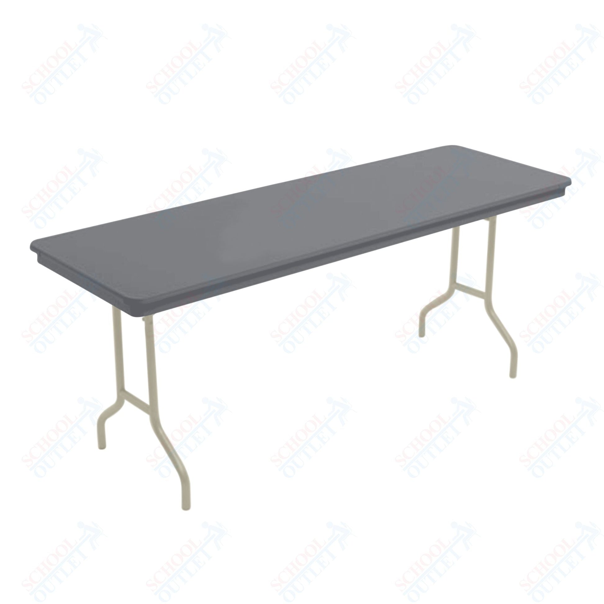 AmTab Dynalite Featherweight Heavy - Duty ABS Plastic Folding Table - Rectangle - 24"W x 72"L x 29"H (AmTab AMT - 246DL) - SchoolOutlet