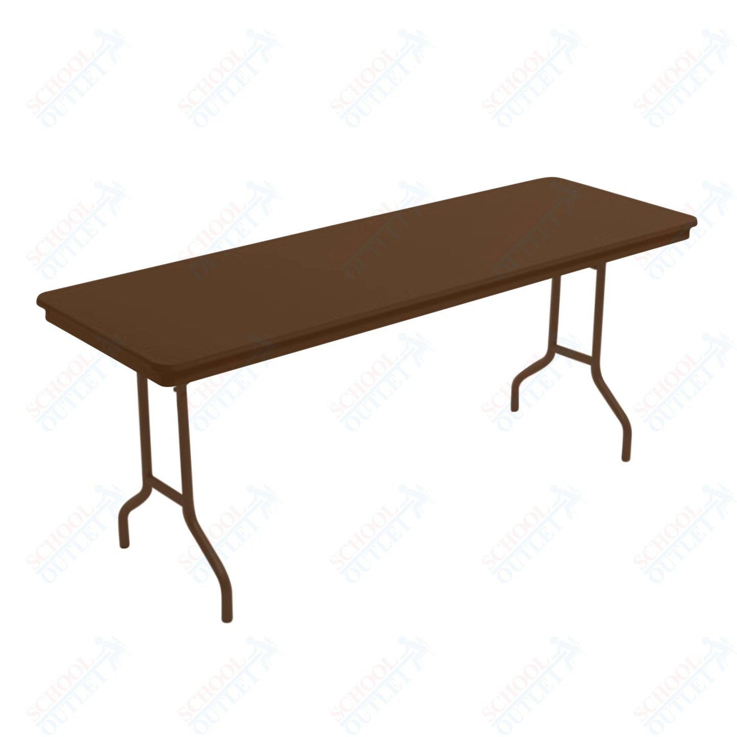 AmTab Dynalite Featherweight Heavy - Duty ABS Plastic Folding Table - Rectangle - 24"W x 72"L x 29"H (AmTab AMT - 246DL) - SchoolOutlet