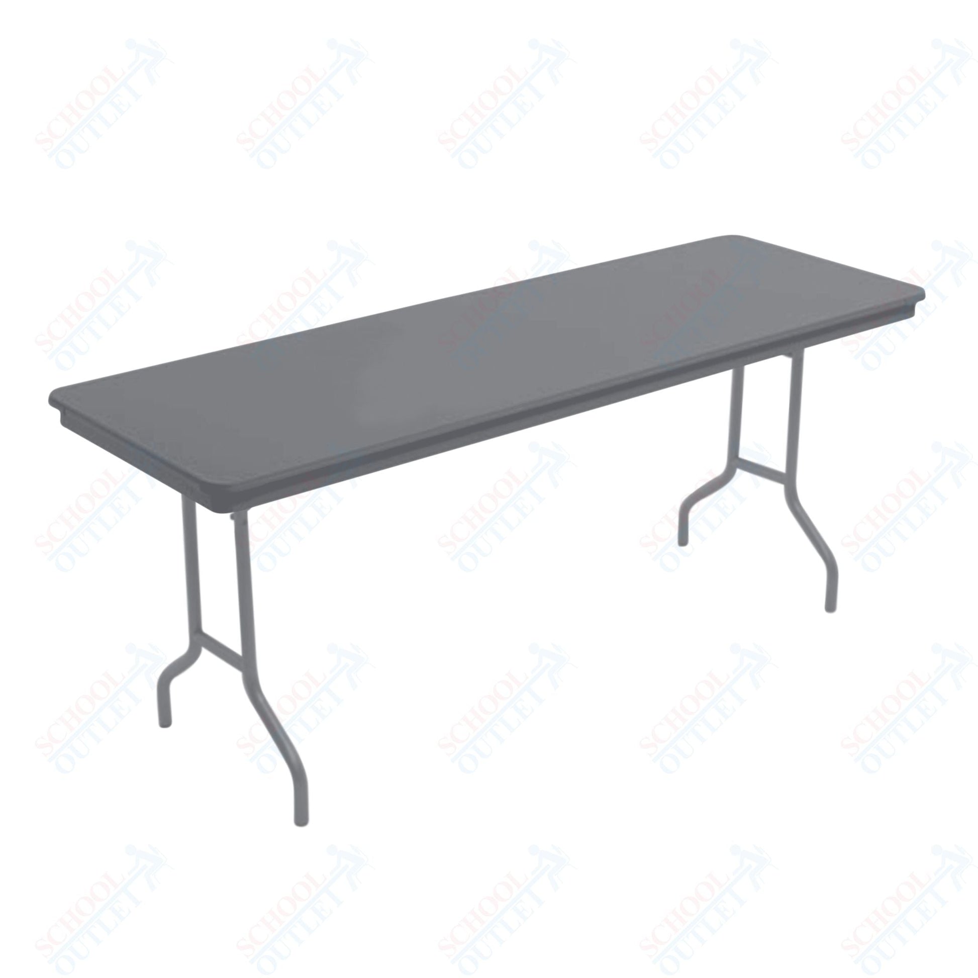 AmTab Dynalite Featherweight Heavy - Duty ABS Plastic Folding Table - Rectangle - 24"W x 96"L x 29"H (AmTab AMT - 248DL) - SchoolOutlet