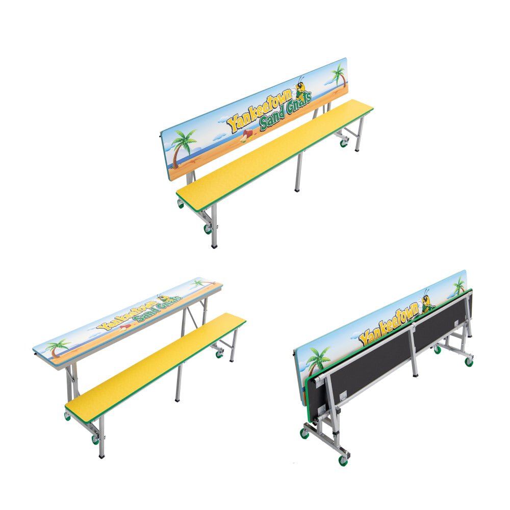 AmTab All - In - One Mobile Convertible Bench - 96"L (AmTab AMT - ACB8) - SchoolOutlet