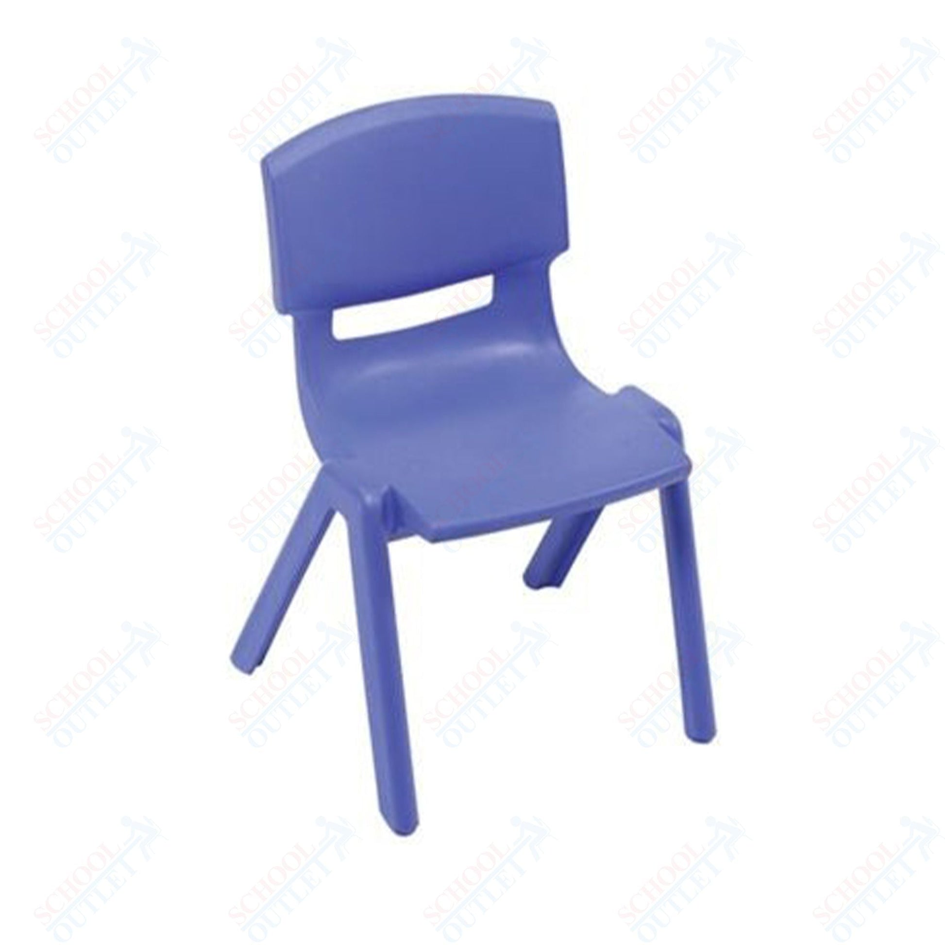 AmTab Classroom School Chair for Kindergarten through 2nd Grade - Stackable - 14.5"W x 15.75"L x 23.25"H - Seat Height 13.5"H (AMT - CLASSCHAIR - 3) - SchoolOutlet