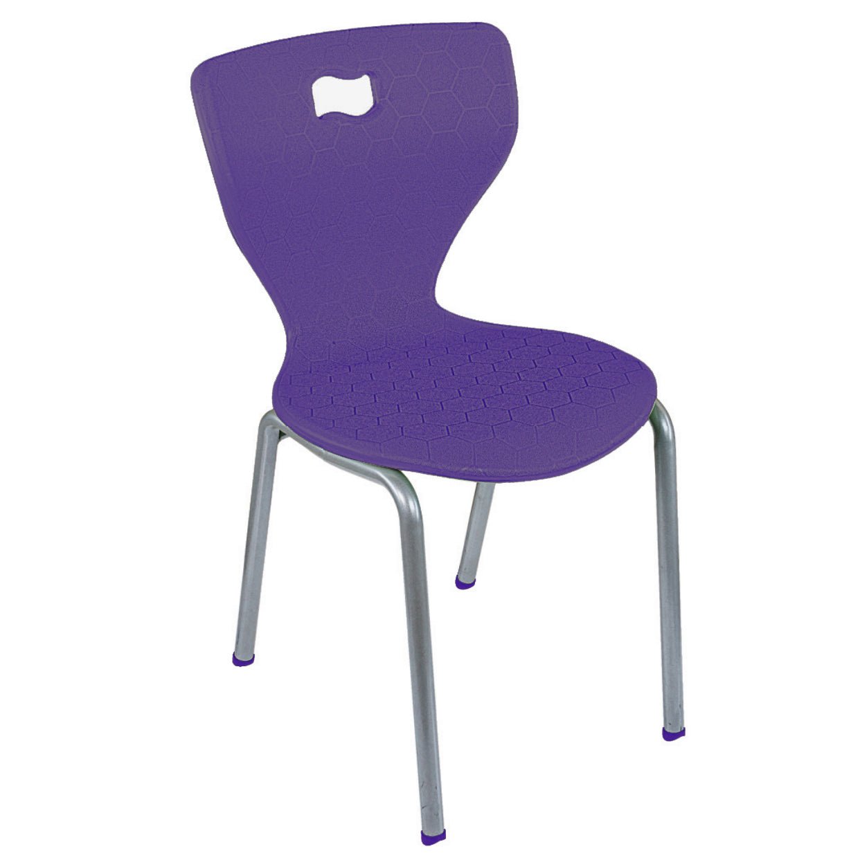 Purple 4-Leg School Chair