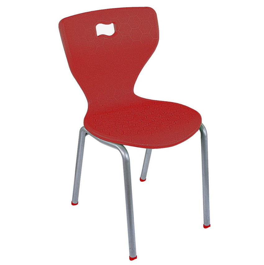 Red 4-Leg School Chair