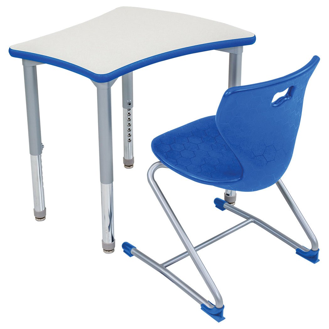 AmTab Ergonomic Engage Sled School Chair for Preschool to 1st Grade - 15"W x 14.25"D x 23.5"H with 12.25" Seat Height (AMT-ErgoEngageChair-1) - SchoolOutlet