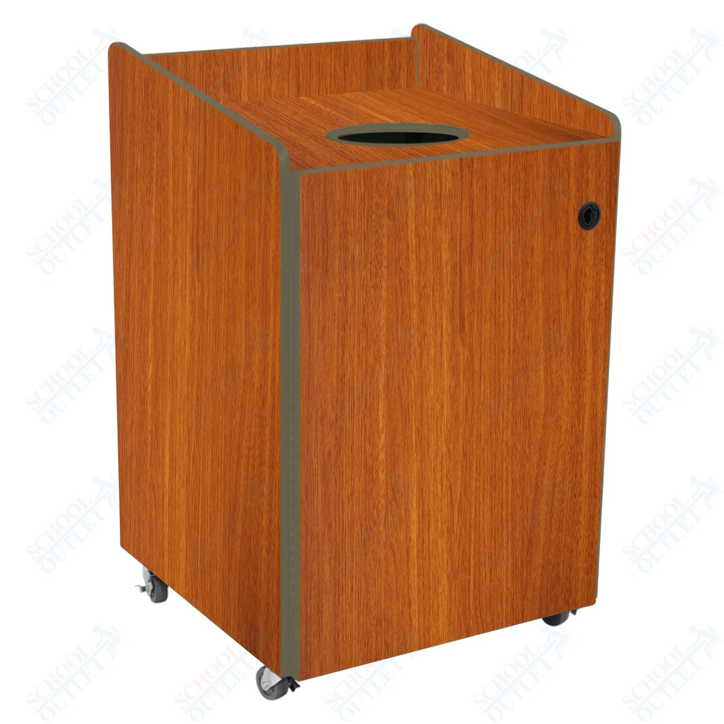 AmTab Heavy - Duty Recycling Receptacle - Applicable for 55 Gallon Cans and Drums - 33"W x 32"L x 50"H (AMT - HDRR55) - SchoolOutlet