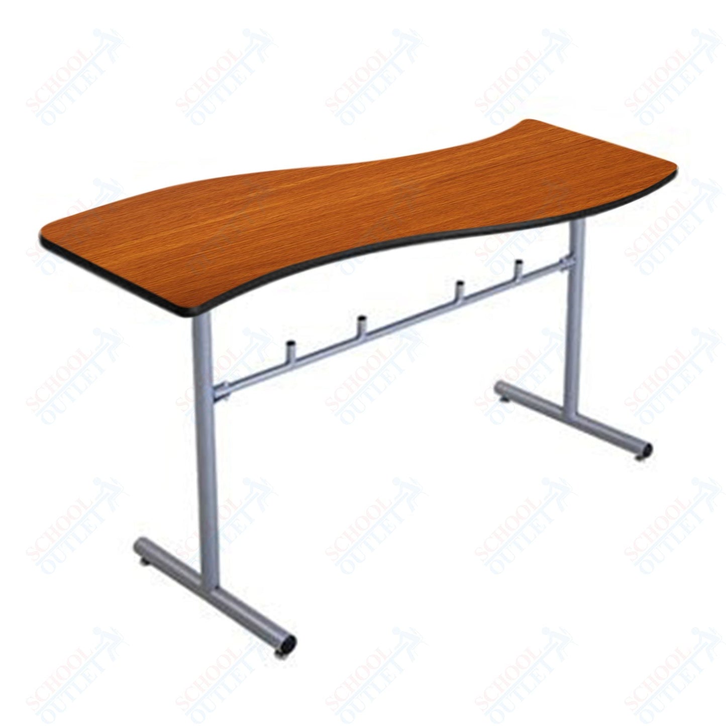 AmTab Caf Table - Wave - 30"W x 72"L x 42"H (AMT - LTSW30642D) - SchoolOutlet