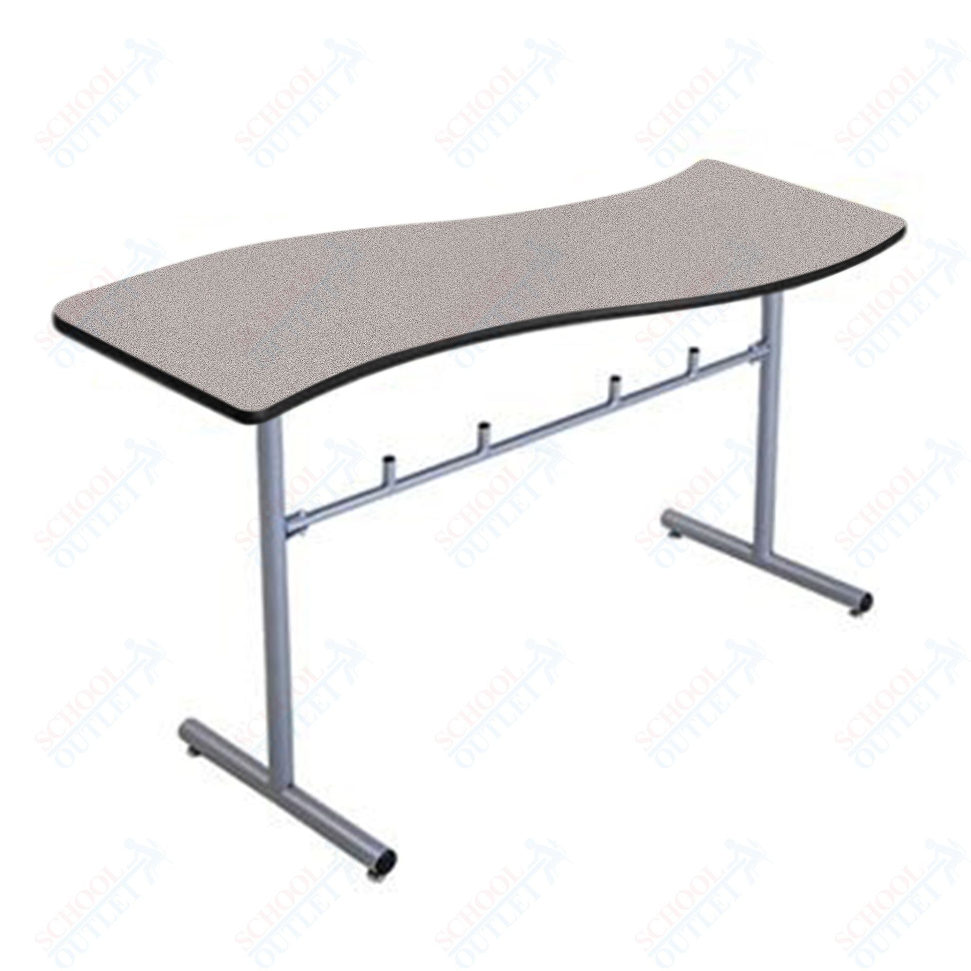 AmTab Caf Table - Wave - 30"W x 72"L x 42"H (AMT - LTSW30642D) - SchoolOutlet