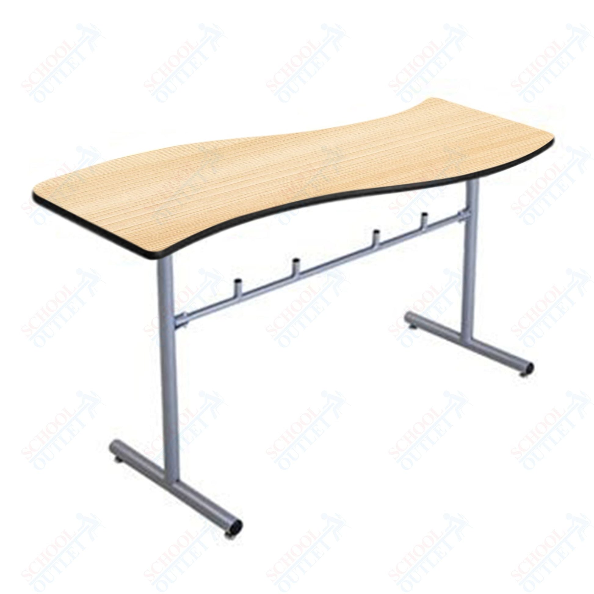 AmTab Caf Table - Wave - 30"W x 72"L x 42"H (AMT - LTSW30642D) - SchoolOutlet