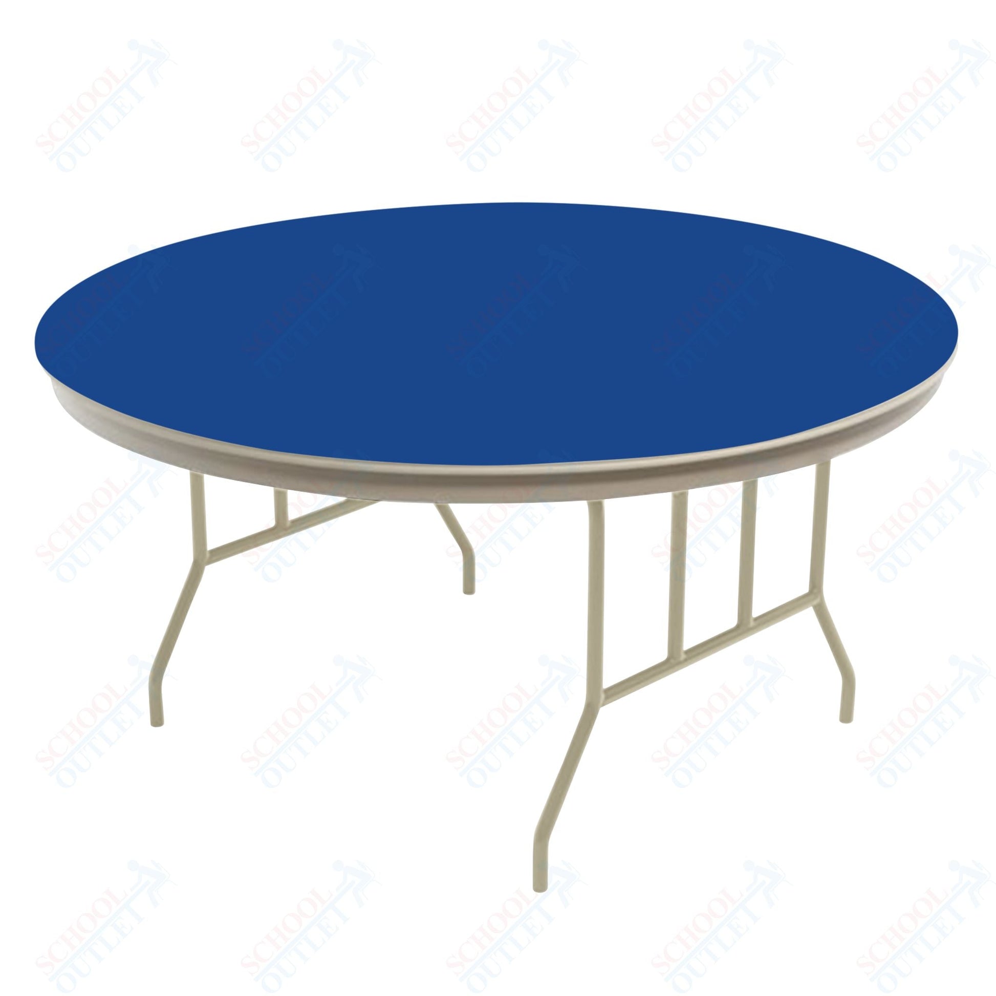 AmTab Dynalite Featherweight Heavy - Duty ABS Plastic Folding Table - Round - 42" Diameter x 29"H (AmTab AMT - R42DL) - SchoolOutlet