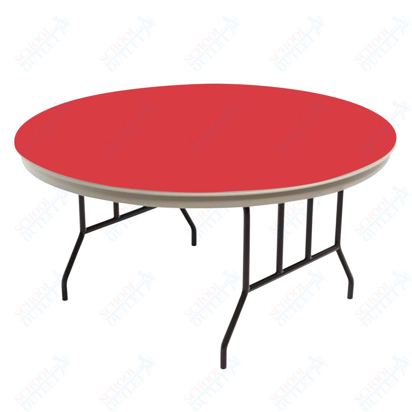 AmTab Dynalite Featherweight Heavy - Duty ABS Plastic Folding Table - Round - 42" Diameter x 29"H (AmTab AMT - R42DL) - SchoolOutlet