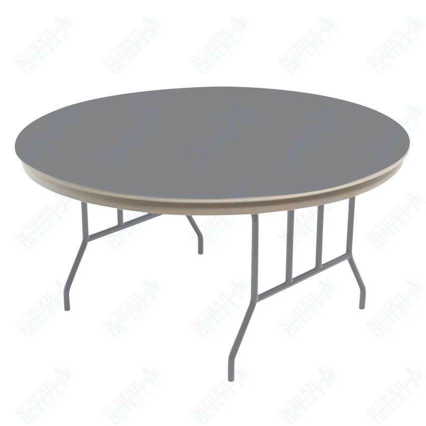 AmTab Dynalite Featherweight Heavy - Duty ABS Plastic Folding Table - Round - 54" Diameter x 29"H (AmTab AMT - R54DL) - SchoolOutlet