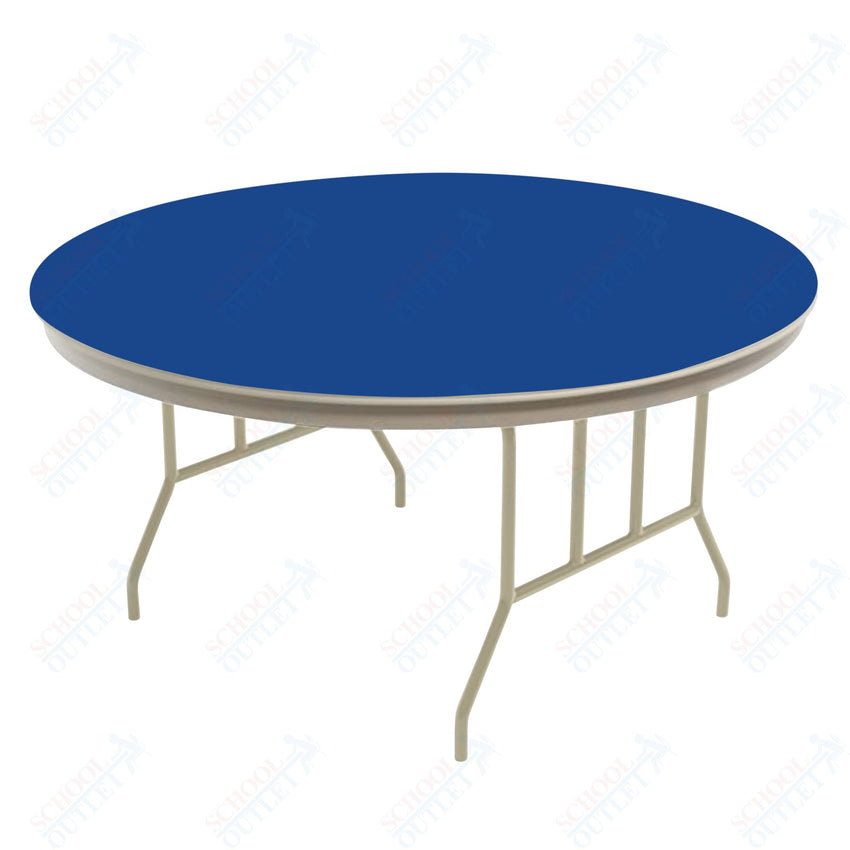 AmTab Dynalite Featherweight Heavy - Duty ABS Plastic Folding Table - Round - 60" Diameter x 29"H (AmTab AMT - R60DL) - SchoolOutlet