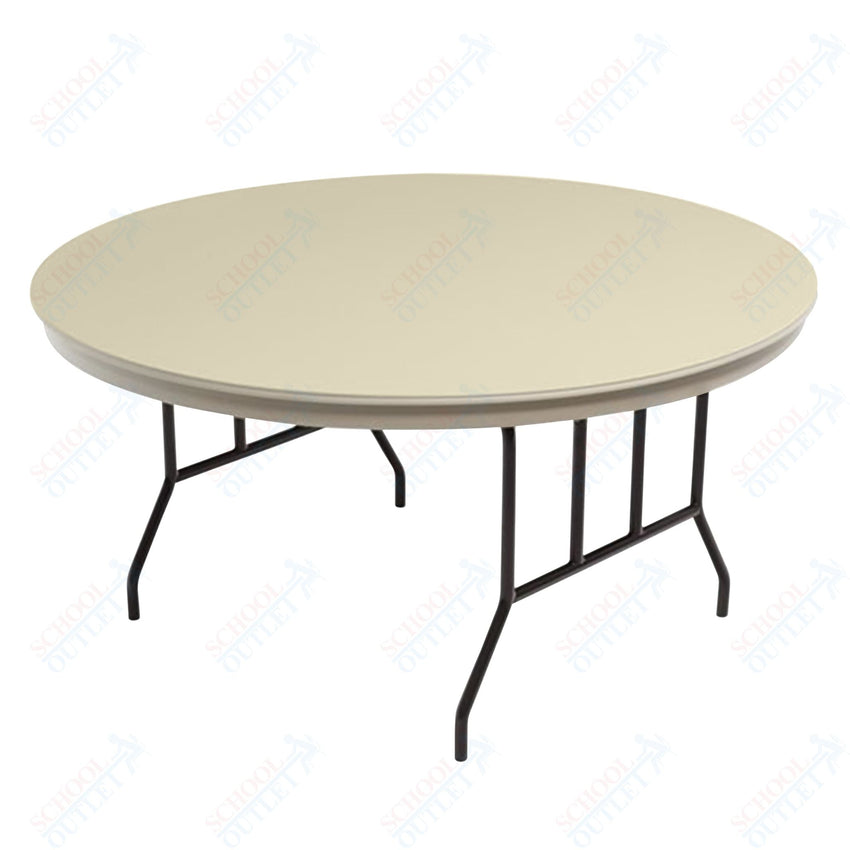 AmTab Dynalite Featherweight Heavy - Duty ABS Plastic Folding Table - Round - 60" Diameter x 29"H (AmTab AMT - R60DL) - SchoolOutlet