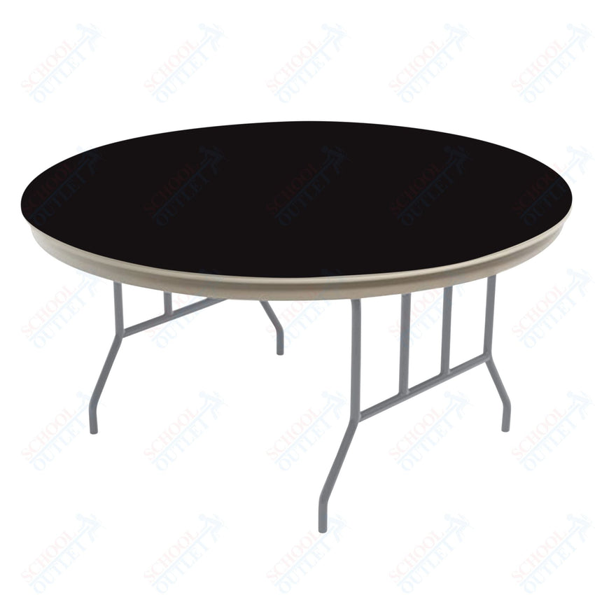 AmTab Dynalite Featherweight Heavy - Duty ABS Plastic Folding Table - Round - 60" Diameter x 29"H (AmTab AMT - R60DL) - SchoolOutlet