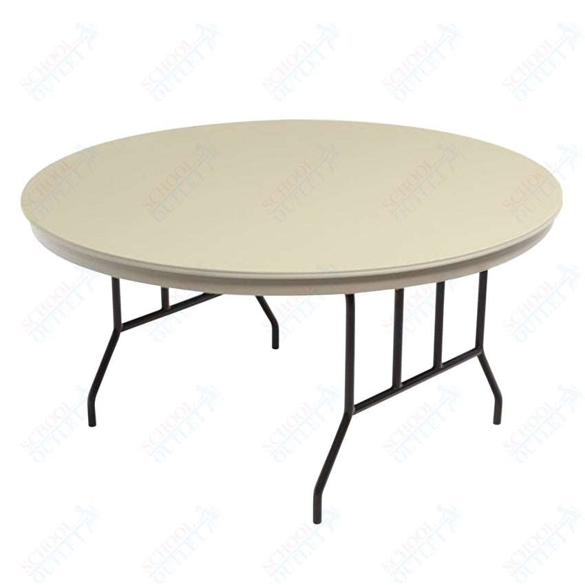 AmTab Dynalite Featherweight Heavy - Duty ABS Plastic Folding Table - Round - 66" Diameter x 29"H (AmTab AMT - R66DL) - SchoolOutlet