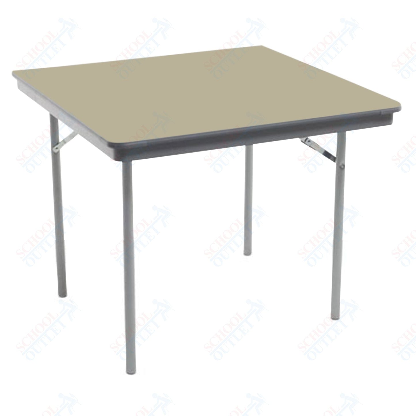 AmTab Dynalite Featherweight Heavy - Duty ABS Plastic Folding Table - Square - 30"W x 30"L x 29"H (AmTab AMT - SQ30DL) - SchoolOutlet