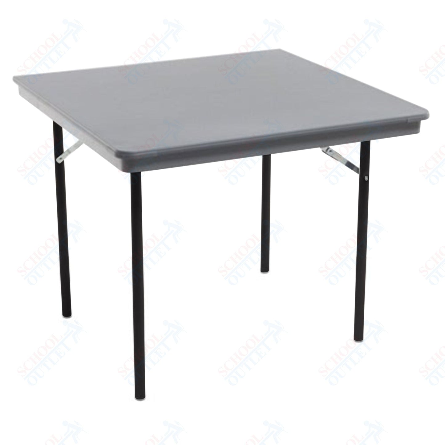 AmTab Dynalite Featherweight Heavy - Duty ABS Plastic Folding Table - Square - 36"W x 36"L x 29"H (AmTab AMT - SQ36DL) - SchoolOutlet