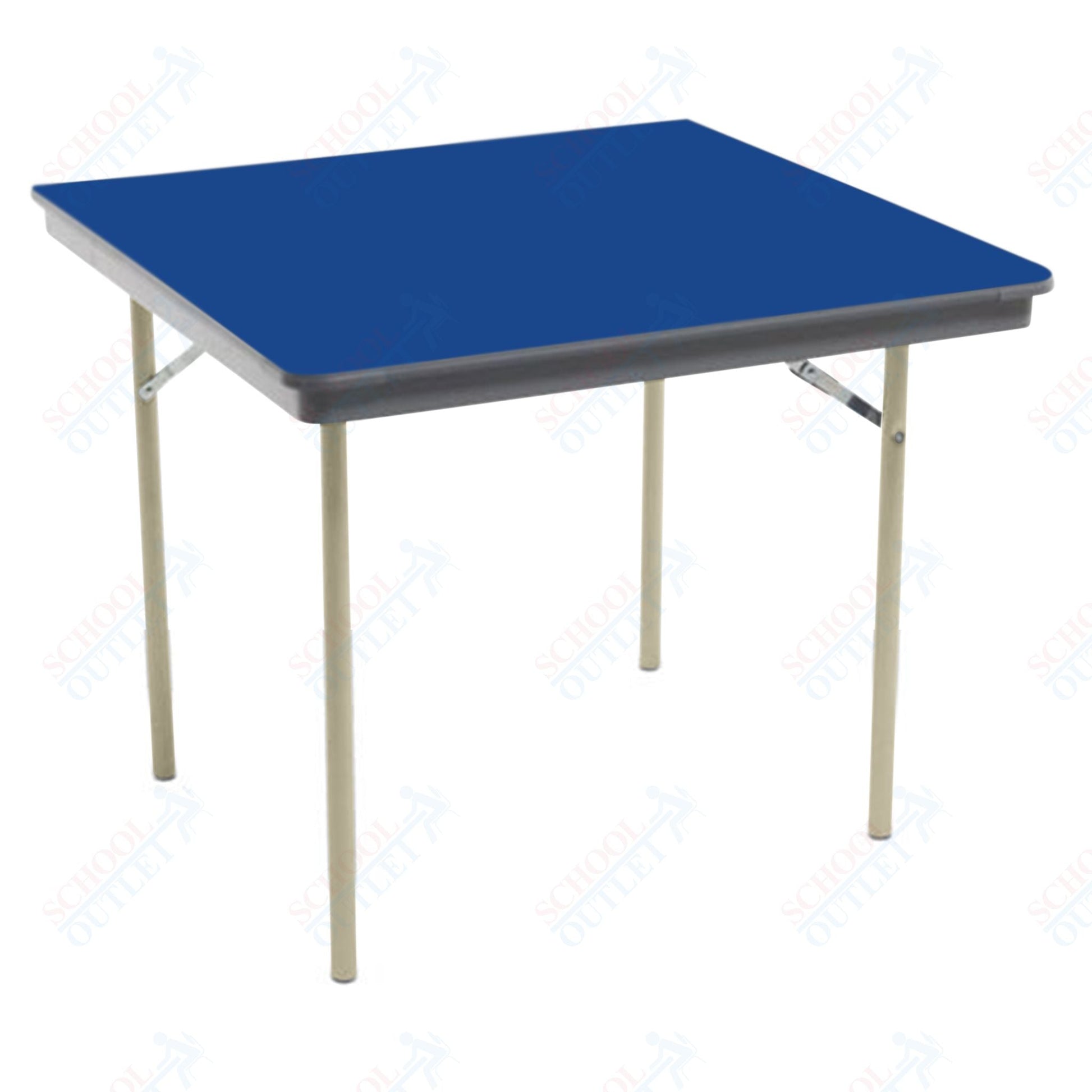 AmTab Dynalite Featherweight Heavy - Duty ABS Plastic Folding Table - Square - 48"W x 48"L x 29"H (AmTab AMT - SQ48DL) - SchoolOutlet