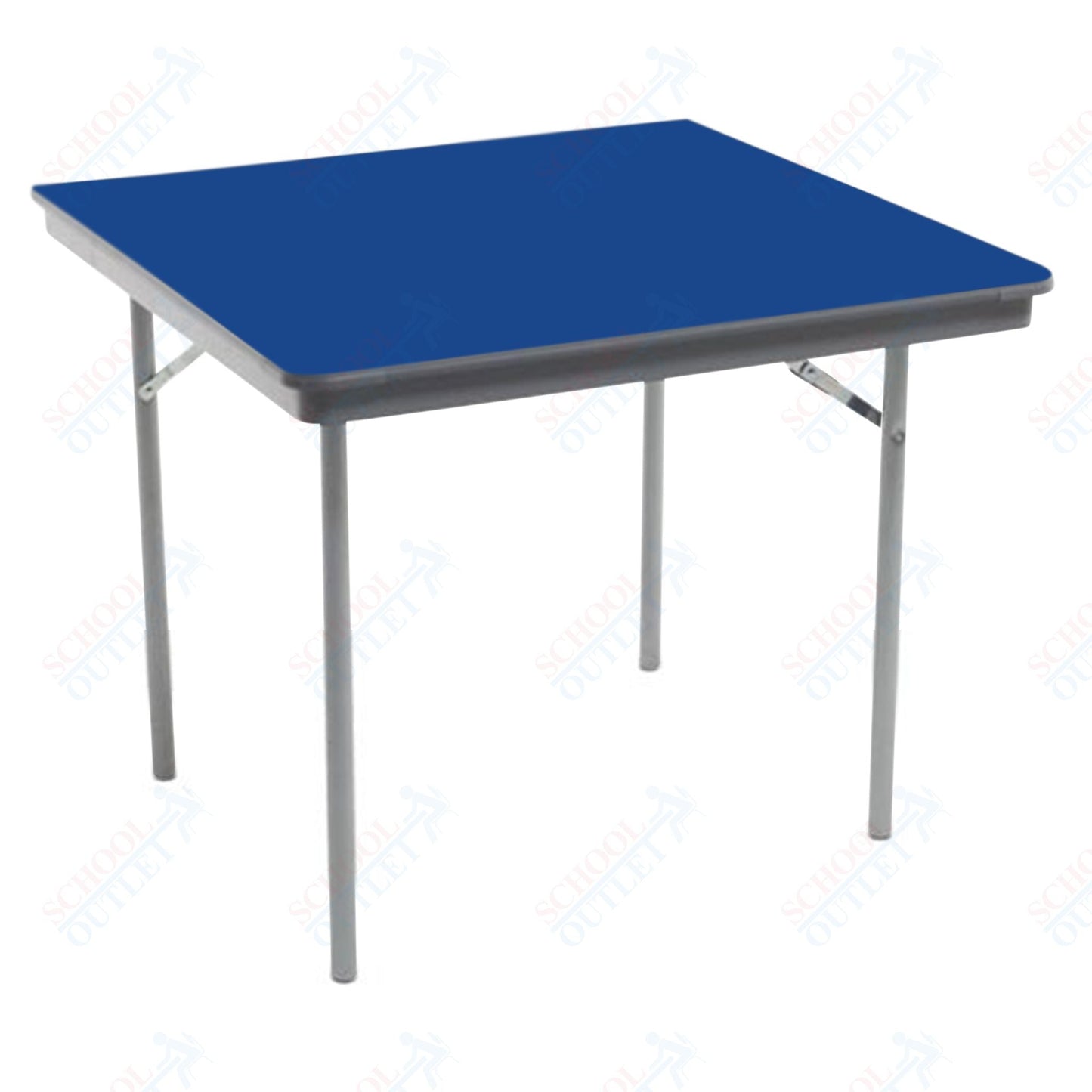 AmTab Dynalite Featherweight Heavy - Duty ABS Plastic Folding Table - Square - 48"W x 48"L x 29"H (AmTab AMT - SQ48DL) - SchoolOutlet