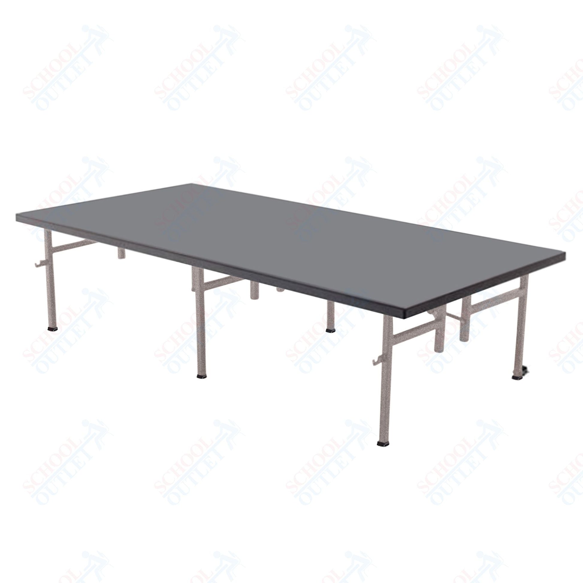 AmTab Fixed Height Stage - Polypropylene Top - 36"W x 48"L x 8"H (AmTab AMT - ST3408P) - SchoolOutlet