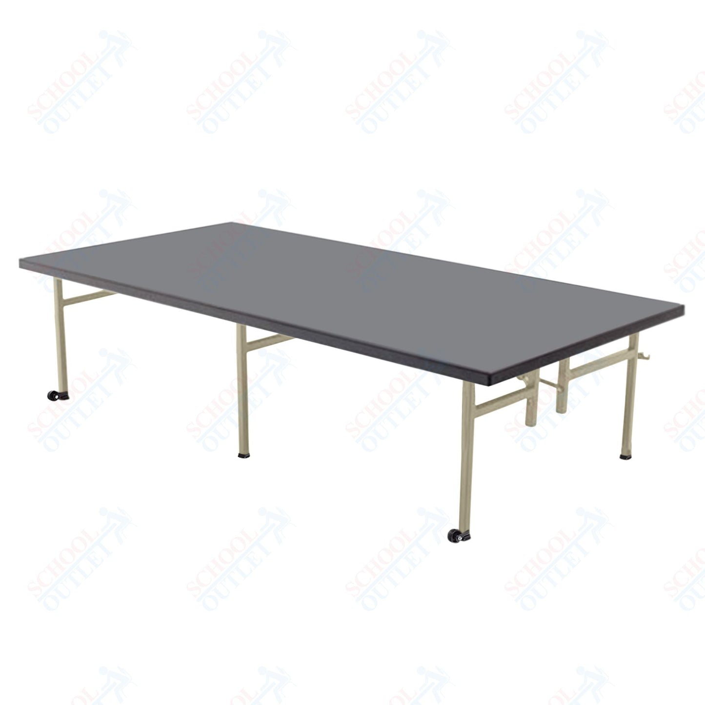 AmTab Fixed Height Stage - Carpet Top - 36"W x 48"L x 16"H (AmTab AMT - ST3416C) - SchoolOutlet