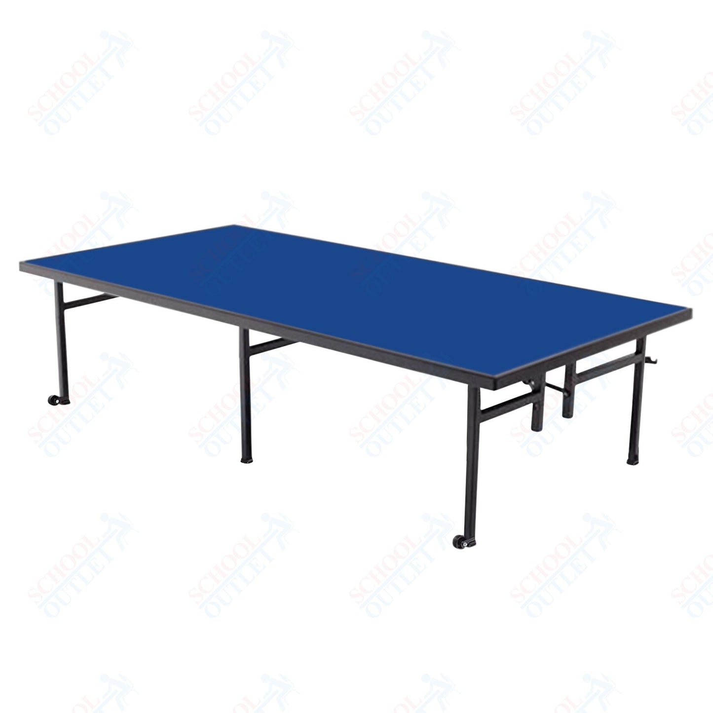 AmTab Fixed Height Stage - Carpet Top - 36"W x 48"L x 16"H (AmTab AMT - ST3416C) - SchoolOutlet