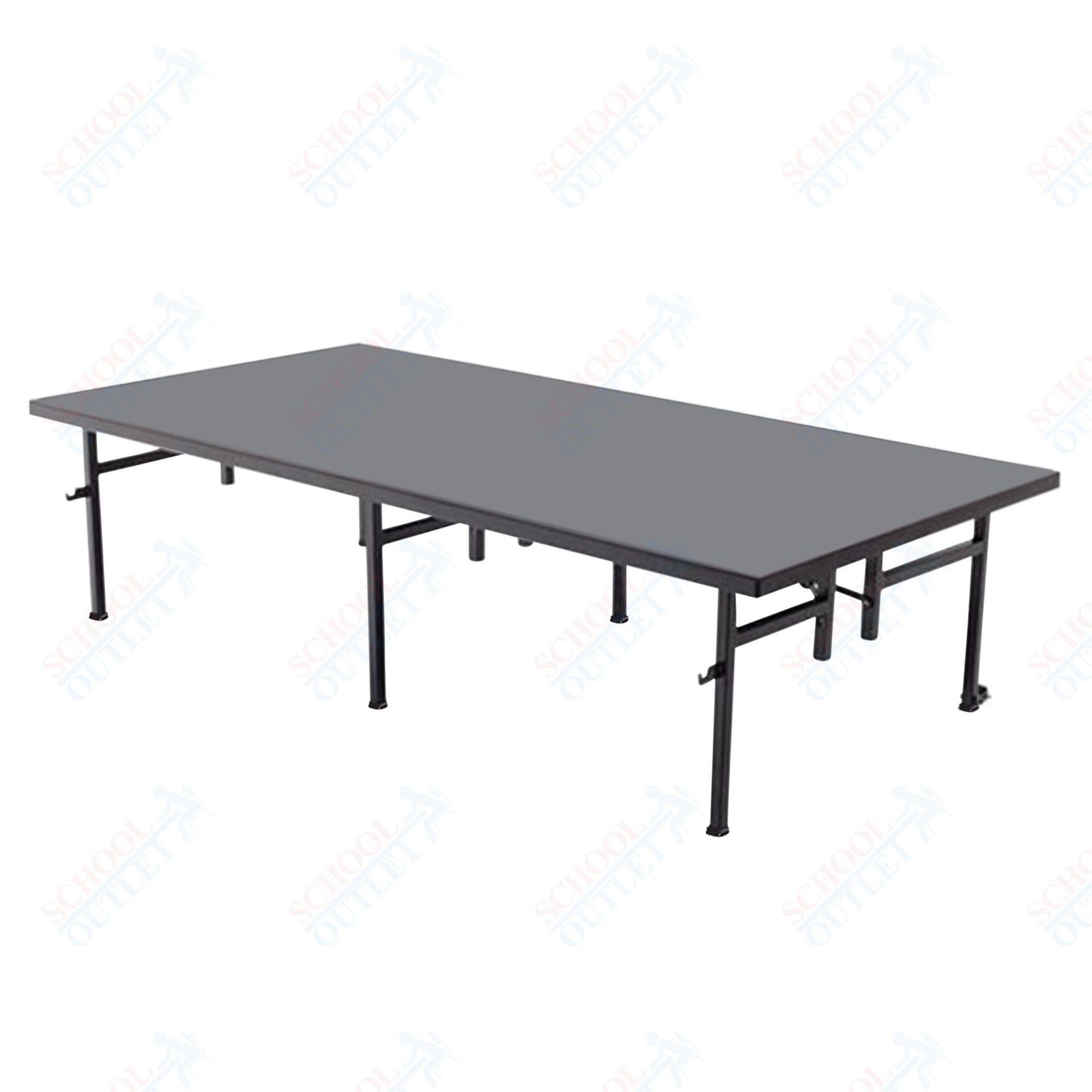 AmTab Fixed Height Stage - Polypropylene Top - 36"W x 48"L x 16"H (AmTab AMT - ST3416P) - SchoolOutlet