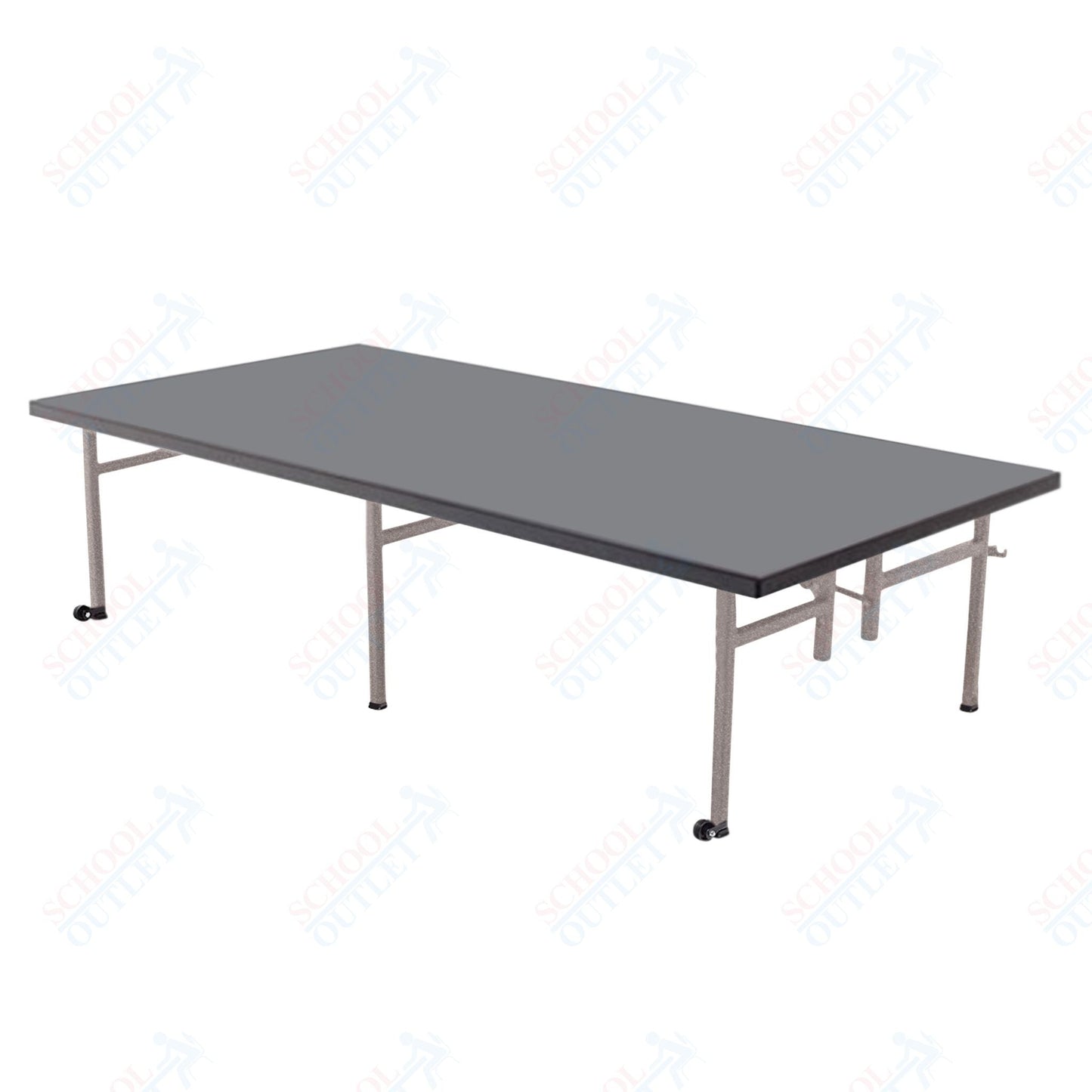 AmTab Fixed Height Stage - Carpet Top - 36"W x 48"L x 24"H (AmTab AMT - ST3424C) - SchoolOutlet