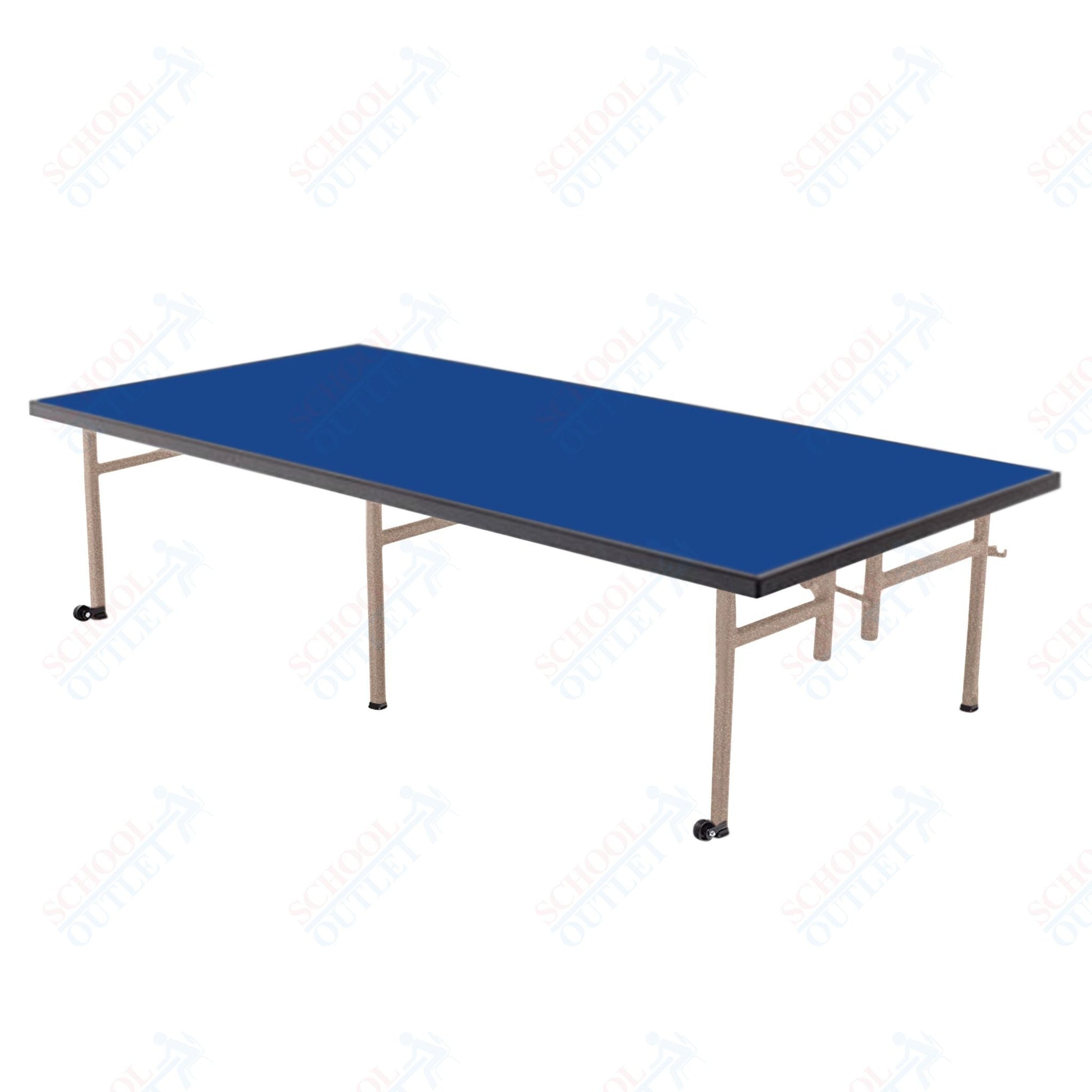 AmTab Fixed Height Stage - Carpet Top - 36"W x 72"L x 8"H (AmTab AMT - ST3608C) - SchoolOutlet