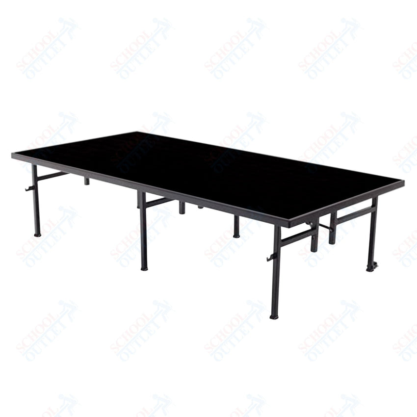 AmTab Fixed Height Stage - Polypropylene Top - 36"W x 96"L x 8"H (AmTab AMT - ST3808P) - SchoolOutlet