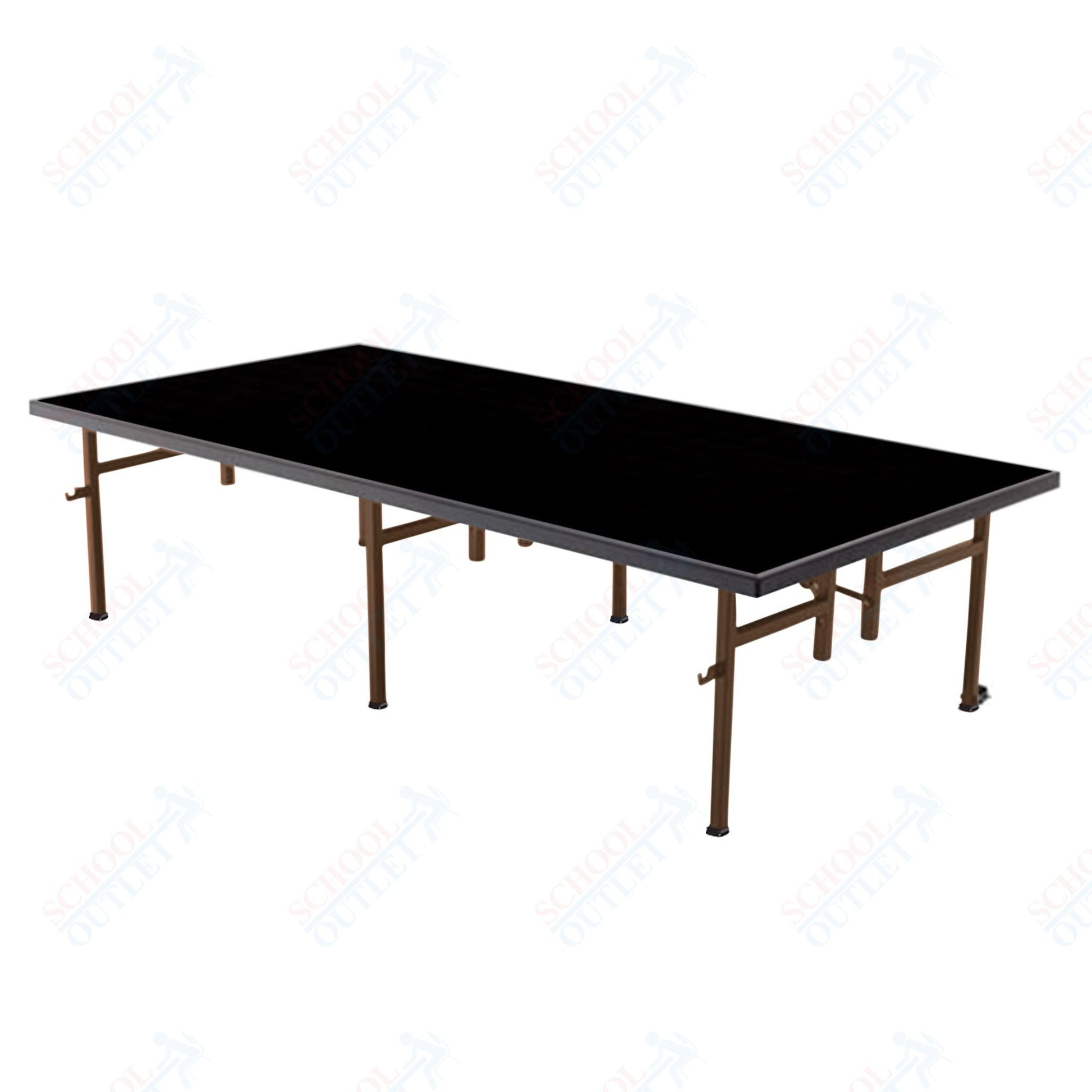 AmTab Fixed Height Stage - Polypropylene Top - 36"W x 96"L x 8"H (AmTab AMT - ST3808P) - SchoolOutlet