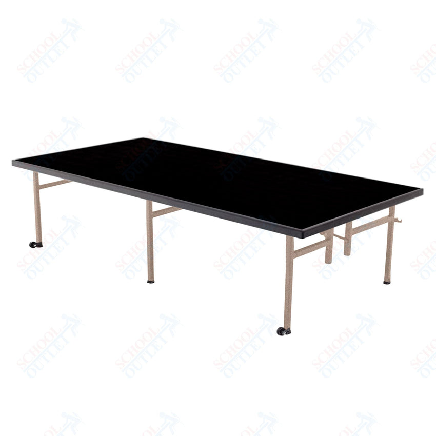 AmTab Fixed Height Stage - Carpet Top - 36"W x 96"L x 16"H (AmTab AMT - ST3816C) - SchoolOutlet